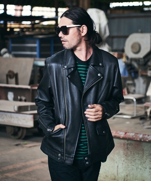 Stretch leather riders / ストレッチレザーライダース（ライダース