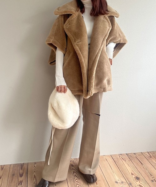 セール】テディベアポンチョコート（ポンチョ）｜rectangle