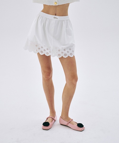 MINI SKIRT PUNCHING DETAIL（スカート）｜Mardi Mercredi（マルディ