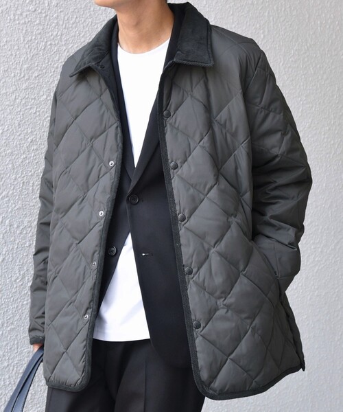 SHIPS any別注】TAION:〈手洗い可能〉ダイヤキルト ダウン ハーフ