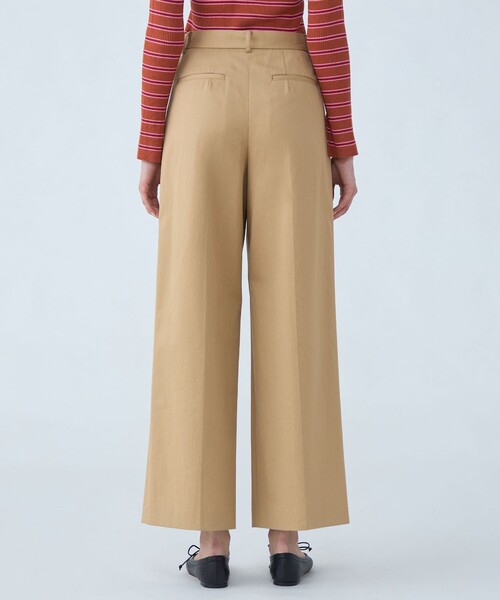 MACPHEE（マカフィー）の「□コットンチノ タックワイドパンツ