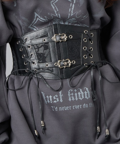 2ベルトレースアップ 合皮コルセット（ベルト）｜SPINNS（スピンズ）の