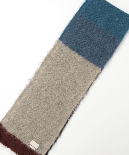 YOKE（ヨーク）の「YOKE/ヨーク/Mohair Border Long Stole（ストール