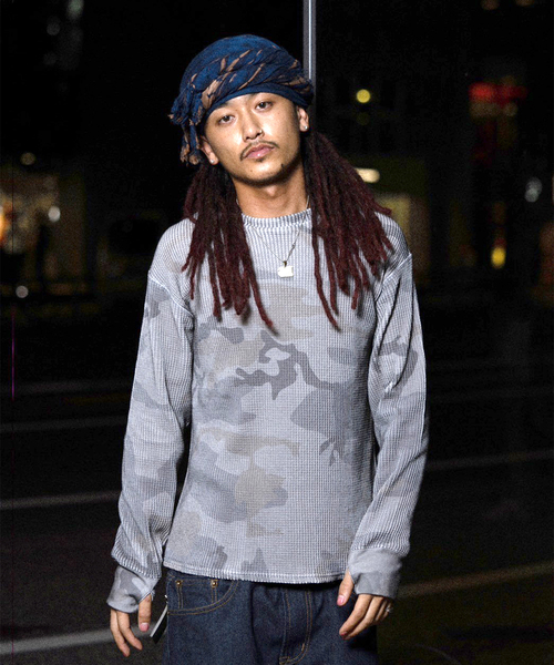 セール】アッシュカモ柄 サーマルロンTee（Tシャツ/カットソー）｜PULP