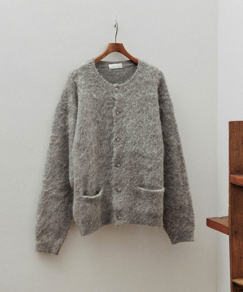 定番】モヘアミックス オーバーサイズ クルーネックカーディガン