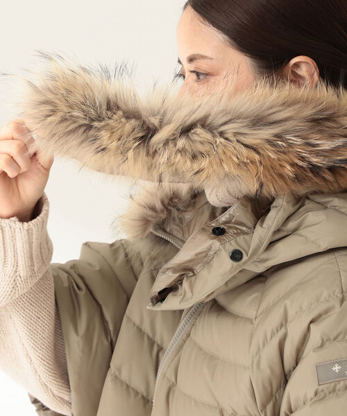 TATRAS タトラス ファー ポンチョ ケープコート ダウン リバーシブル