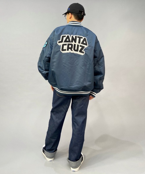 SANTACRUZ/サンタクルーズ スタジャン ナイロンジャケット/オーバー