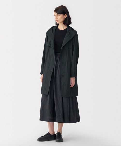 MUJI Labo〕婦人 軽量撥水ナイロンフード付きコート（その他アウター