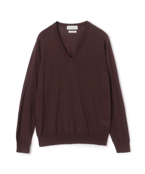 TOMORROWLAND tricot スーパーファインメリノウール Vネックプル