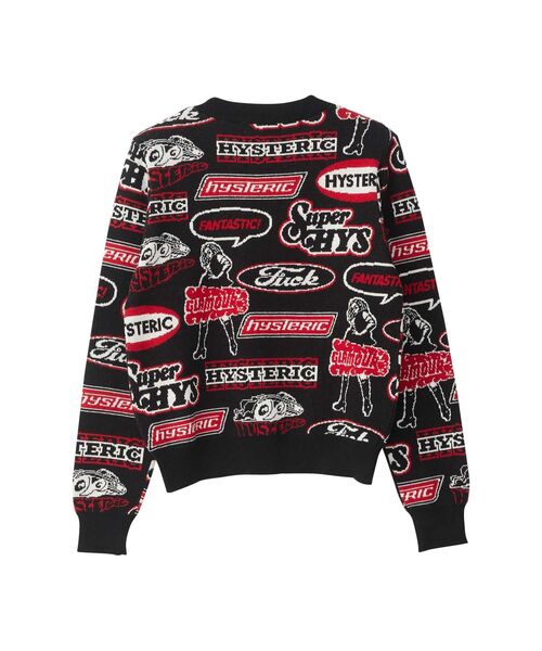 FANTASTIC BOX柄ジャカード ショート丈セーター（ニット/セーター