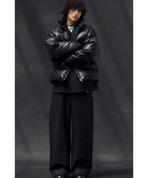 セール】レザーライク ダウン ジャケット（ダウンジャケット/コート