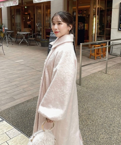 muguet（ミュゲ）の「シャギーロングコート（ステンカラーコート