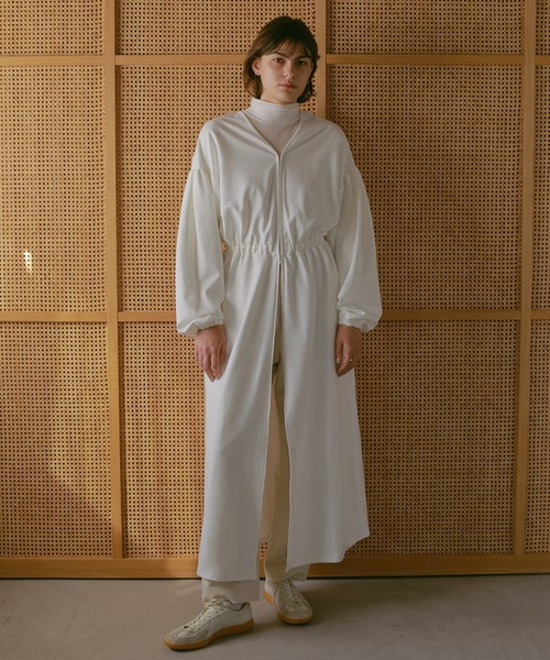 セール】V NECK FRONT ZIP DRESS（ワンピース）｜MANOF（マノフ）の