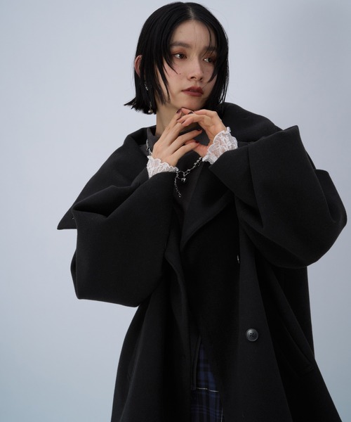 セール】ウーリーテック2WAYミドルコート(HARE)（チェスターコート