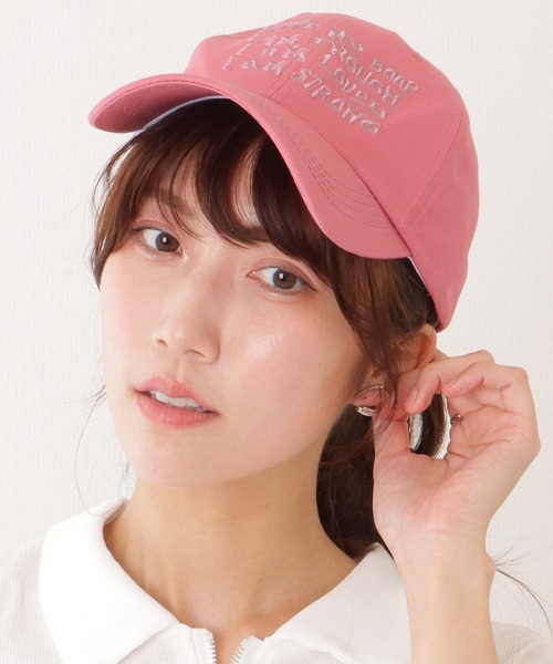 セール】凹凸 レタリング 刺繍 ベースボール キャップ（キャップ