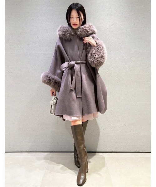 セール】ファーポンチョコート（ポンチョ）｜CELFORD（セルフォード