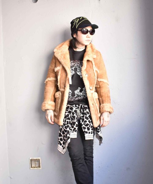 VINTAGE（ヴィンテージ）の「【ヴィンテージ古着】70's ムートン