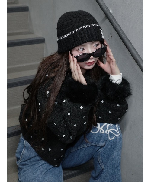 DDロゴバスケットニットビーニー（ニットキャップ/ビーニー）｜Darich