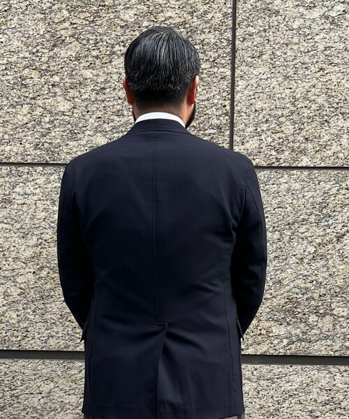 Southwick: CAMBRIDGE ウール ネイビー ブレザー（テーラード