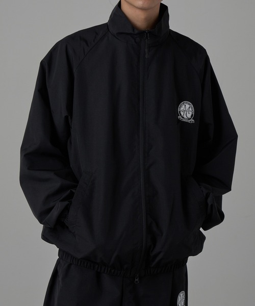 セール】【MAISON CLUB】ワンポイント刺繍 ナイロントラックジャケット