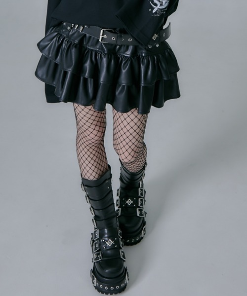 REFLEM/レフレム』弾丸ベルト付きフリルスカート（スカート）｜REFLEM