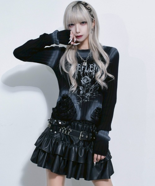 REFLEM/レフレム』弾丸ベルト付きフリルスカート（スカート）｜REFLEM