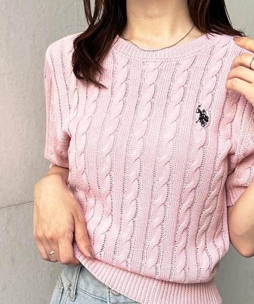 セール】RANAN/solleim別注【U.S.POLO ASSN.】ワンポイント半袖