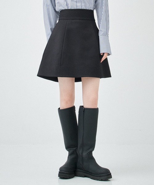 CLANE/クラネ】WIDE BELT CONSTRUCTIVE MINI SKIRT（スカート）｜CLANE