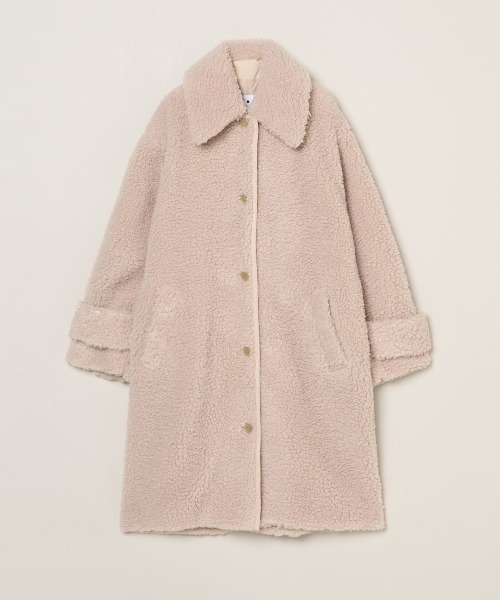 エコペルボア ロングコート（その他アウター）｜three dots