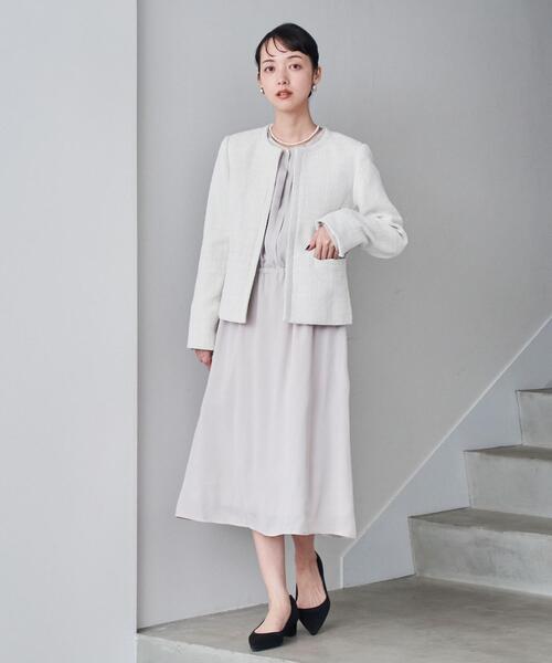 セール】【WEB限定】セレモニーツイードジャケット×ワンピース2セット