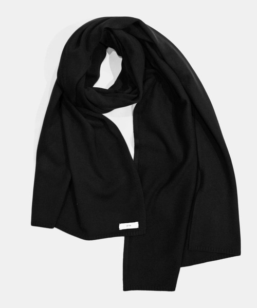 ATON（エイトン）の「【ATON】 FINE WOOL MELTON KNIT STOLE（ストール