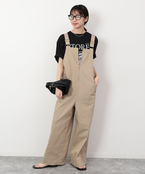 SLOBE IENA（スローブイエナ）の「リネン混サロペット（サロペット