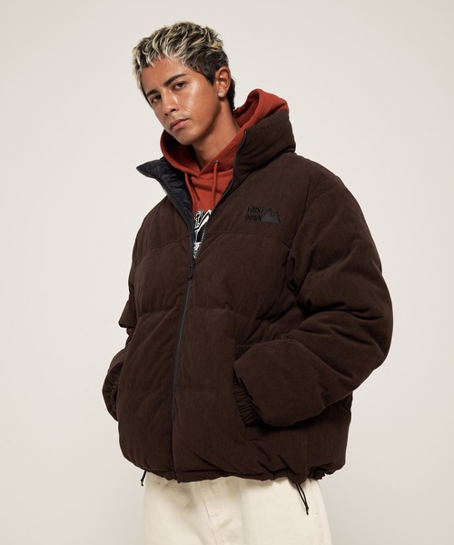 セール】バブルダウンジャケット コーデュロイ（ダウンジャケット