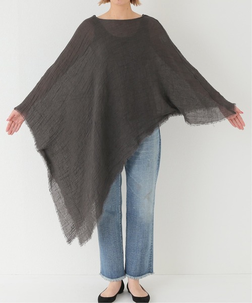 PROTAGONISTA/プロタゴニスタ】 リネン ポンチョ（その他トップス