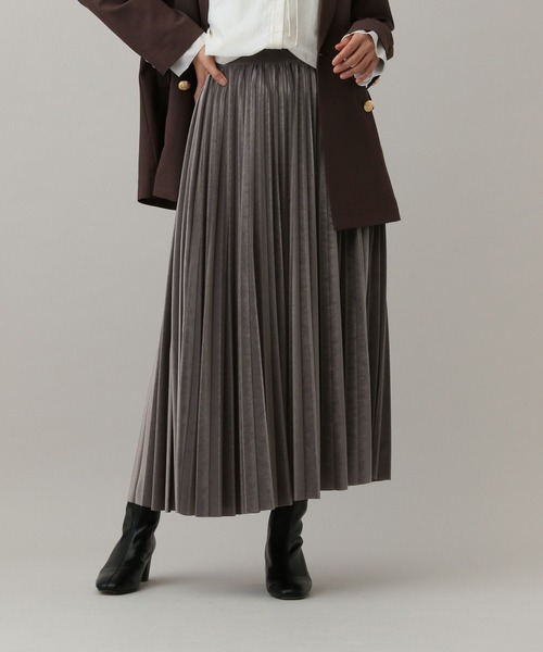 セール】MATINEE LINE/レザーライクプリーツスカート/583858（スカート