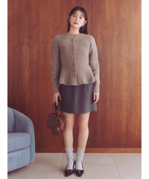 FRAY I.D（フレイアイディー）の「ハイウエストミニスカパン（スカート