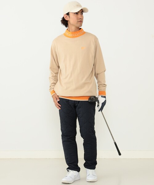 BEAMS GOLF モックネック 裏フリース トレーナー M MEN】ストレッチ裏