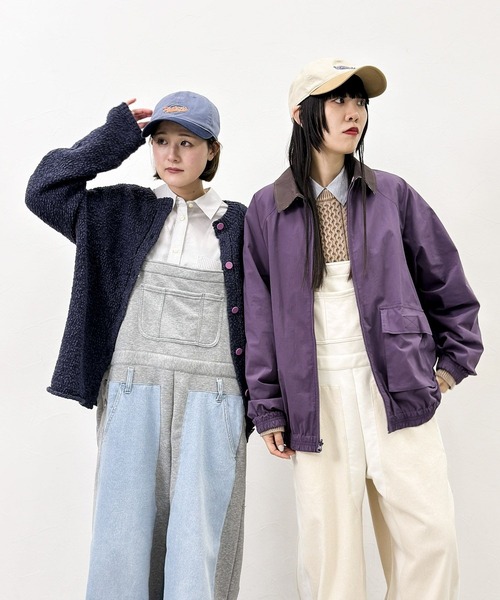 MODE NORM CORE] デニムパッチワークサロペ（サロペット