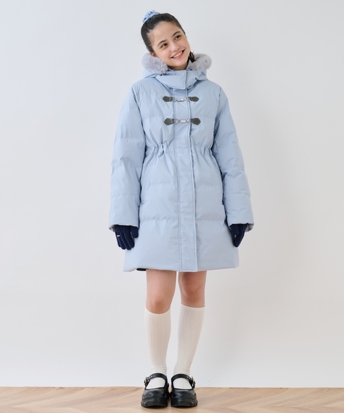 セール】【130cmあり】【はっ水・家庭洗濯可】Aラインダウンコート