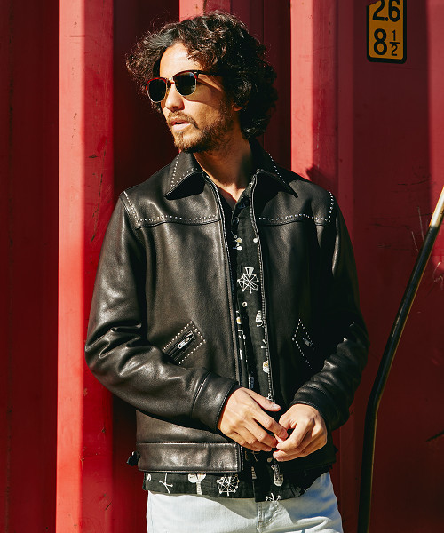 HYSTERIC GLAMOUR（ヒステリックグラマー）の「ゴートレザースタッズ付