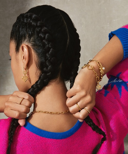 Pandora ME メタルビーズ ＆ リンク チェーン ゴールド ブレスレット