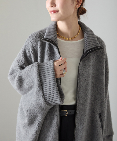 セール】パイルラッセルシャギーZIPコート（その他アウター）｜VERMEIL