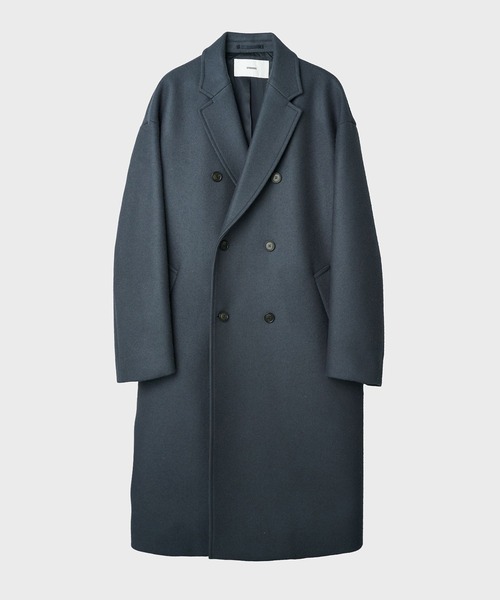 THE Cashmere wool ダブルチェスターコート/カシミヤ混/柔らかな肌触り