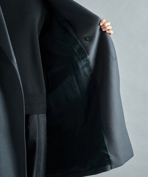 THE Cashmere wool ダブルチェスターコート/カシミヤ混/柔らかな肌触り