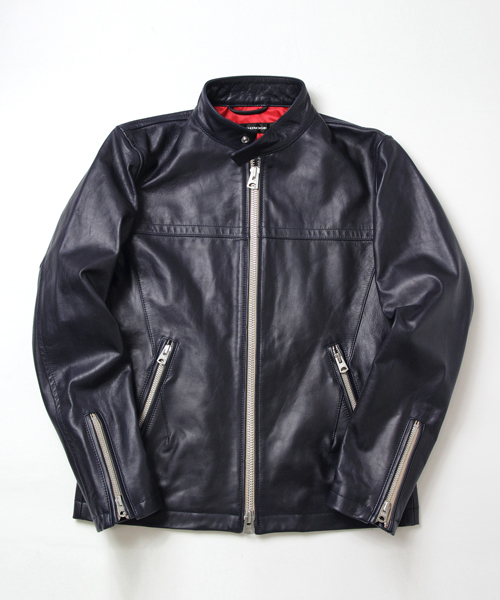 ゴートレザーシングルライダース（ライダースジャケット）｜JACKROSE