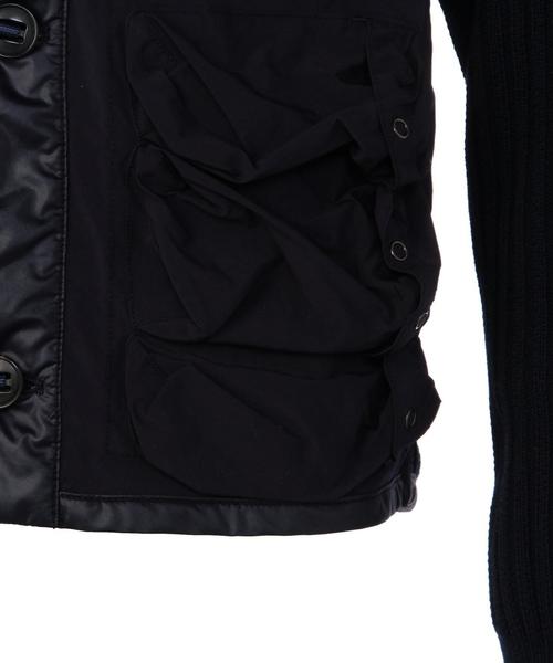 ユナイテッドアローズ×ニックウースター 異素材ミリタリーカーディガン