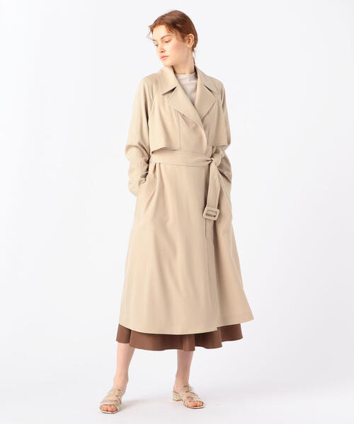 ウールギャバジン ガウンコート（トレンチコート）｜TOMORROWLAND