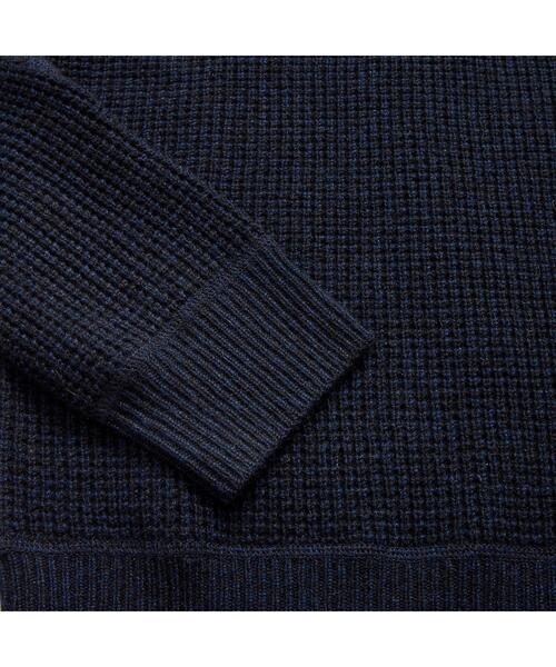 RRL（ダブル アール エル）の「ワッフルニット カシミヤ セーター