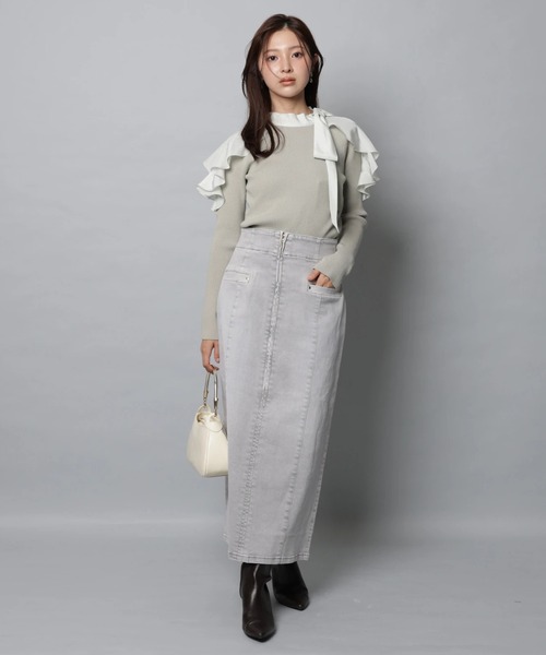 デニムタイトスカート（スカート）｜Apuweiser-riche（アプワイザー