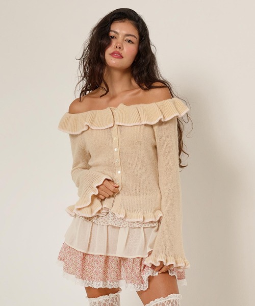 フリルラップレイヤード ショートパンツ TINA：JOJUN（その他パンツ